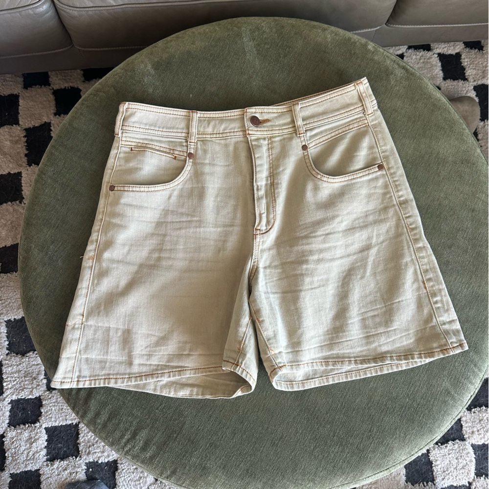 Pilcro Light Tan Denim Shorts